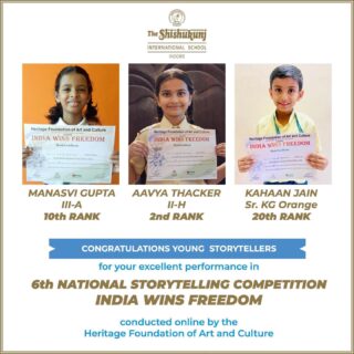 It is noteworthy that Shishyans Aavya, Kaahaan and Manasvi competed with 110 participants from across the country to win these positions. Congratulations dear Shishyans!
#shishukunjindore #theshishukunjinternationalschoolindore #cbseschoolindore  #cbseschoolmp #cbsemp  #leteverybudbloom
