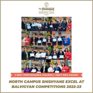 We are ecstatic to share that our Shishyans of North Campus brought laurels to the school in the Senior Bal Vigyan 2022 under the aegis of Indore Sahodaya Schools’ Complex. The theme was ‘Technology and Toys’.

Shishyans proved that when the correct balance is struck, competition becomes a healthy part of life that helps us to succeed. They had to jump through hoops to strike a balance between academics, Anugoonj preparation and other co- curricular activities. Despite all these challenges, they not only proved their mettle but also presented tough competition for the other senior participants.

#shishukunjindore #theshishukunjinternationalschoolindore #cbseschoolindore  #cbseschoolmp #cbsemp  #leteverybudbloom #balvigyan #winners #stemeducation