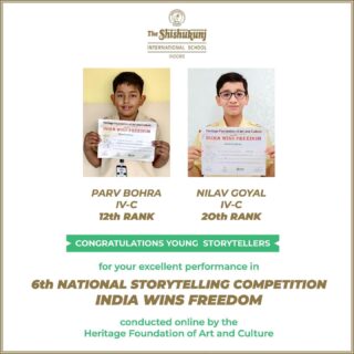 It is noteworthy that Parv and Nilav competed with 110 participants from across the country to win these positions. Congratulations dear Shishyans!
#shishukunjindore #theshishukunjinternationalschoolindore #cbseschoolindore  #cbseschoolmp #cbsemp  #leteverybudbloom