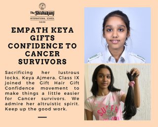 We are proud to share that Shishyan Keya showed her altruistic spirit by donating her hair to be made into a wig for Cancer survivors. May her beautiful gesture inspire others as well to be more empathetic! 

#shishukunjindore #theshishukunjinternationalschoolindore#cbseschoolindore #cbseschoolmp #cbsemp #leteverybudbloom #gifthairgiftconfidence