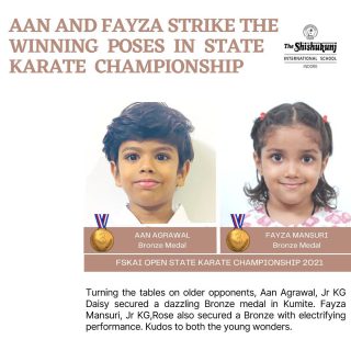 Upholding the Shishyan tradition of coming up trumps against all odds, Aan and Fayza put up great fights to secure the Bronze medals at the State Karate Championship. We admire and applaud their fighting spirit and wish them glorious days ahead.

#shishukunjindore #theshishukunjinternationalschoolindore#cbseschoolindore #cbseschoolmp #cbsemp #leteverybudbloom  #Karatechampionship  #statechampionship