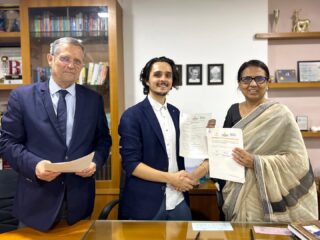 Shishukunj Signs a 3 year MoU for ‘French in Schools’ Program with @ifiofficiel & @afbhopal 

In the presence of Mr. Philippe Guillien, Attaché of Cooperation for the @franceinindia and Mr. Thomas Simões, Director of Alliance Française Indore-Bhopal, The Shishukunj International School, Jhalaria Campus signed the agreement with the Alliance Française and the French Institute on 5th of July signalling the commencement of a linguistic and educational support program for further enriching French education in Shishukunj!

The program will initiate a variety of efforts for mutual objectives in the promotion of academic and cultural cooperation between Shishukunj, the Alliance Française and the French Institute. These will include providing feedback and training on current teaching-learning in school, various digital resources for the authentic immersion of students in the French language, facilitation of taking the universally accepting DELF/DALF exams for the French language, visits by the Campus France to help Shishyans know more about further studies in France and a lot more. 

We foresee great strides in the teaching-learning and the eventual immersion in the French language for our Shishyans with the ‘French in Schools’ program! 

#frenchinschool #frenchlanguage #franceinindia #languagelearning #shishukunjindore #theshishukunjinternationalschoolindore #cbseschoolindore  #cbseschoolmp #cbsemp  #leteverybudbloom