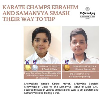 A game of lightening fast reflexes and endurance, Karate is a useful self-defense tool as well. Held at Medicaps, the Indore district level Karate championship and the All India Invitational National Karate Championship, Jaipur saw some lightening fast moves by our Shishyans. We are extremely proud of their achievement, which we believe is only a sample of their capabilities. We wish them success and glory.

#shishukunjindore #theshishukunjinternationalschoolindore #cbseschoolindore #cbseschoolmp #cbsemp #leteverybudbloom  #Karatechampionship  #districtchampionship