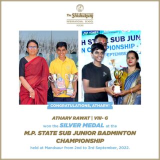 Congratulations Atharv, we look forward to your excellent performance in the championships to come!

#shishukunjindore #theshishukunjinternationalschoolindore #cbseschoolindore  #cbseschoolmp #cbsemp  #leteverybudbloom