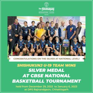 It fills us with pride to announce that the Shishukunj U-19 Basketball team is now ranked SECOND NATIONALLY following the CBSE Tournament! The winning team members are:

1. Gunvi Agrawal-XI B (CAPTAIN)
2. Siddhi Malu-XI F
3. Somya Agrawal-XII B
4. Yamika Soni-X C
5. Khushi Maan-X C
6. Hunnar Nandwani-XII C (VICE CAPTAIN)
7. Aarna Sarkar-IX A
8. Yuvika Maan-VIII A
9. Niya Goyal-X B
10. Sakina Ameen-X C
11. Renisha Sawla-VI D
12. Dia Bhatia-VII F

Congratulations, dear Shishyans! 

#shishukunjindore #theshishukunjinternationalschoolindore #cbseschoolindore  #cbseschoolmp #cbsemp  #leteverybudbloom #shishyanshine #basketballchampions #silvermedalists